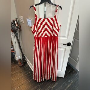 Tuckernuck Red and White Striped Dress